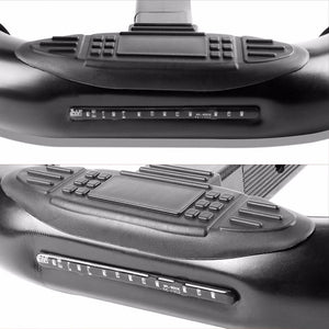 Black 18" Pedal Class III 1.25/2.00" Receiver 3.00" LED Brake Light Trailer Tailgate/Hitch Step Bar-Exterior-BuildFastCar