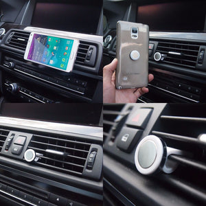 White Universal Car Air Vent Magnetic Mount Holder Stand For Phone/Mobile-Accessories-BuildFastCar