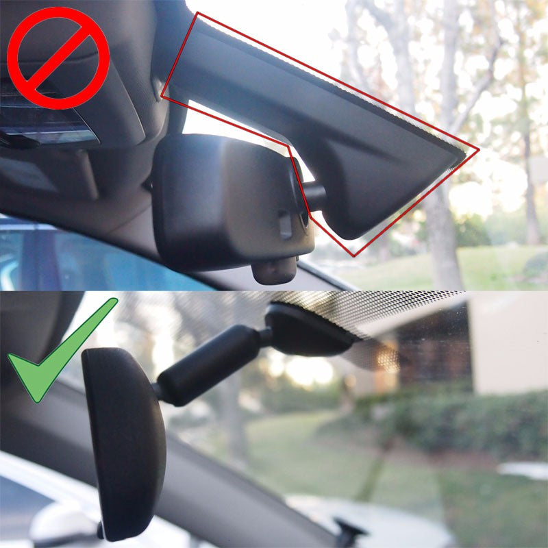 Black Adjustable Car Rearview Mirror Clip Mount Bracket Holder For Phone/Mobile-Accessories-BuildFastCar
