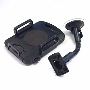 Black Universal Car/SUV 7"Long Arm Windshield 360 Rotating Tablet Mount Holder Cradle-Accessories-BuildFastCar