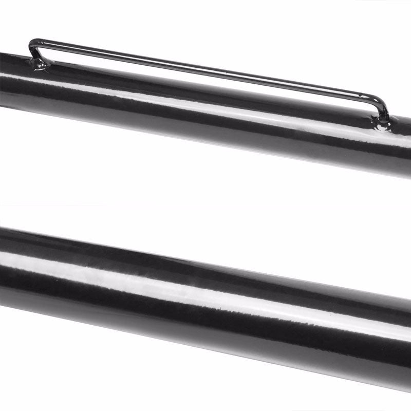 Black Mild Steel 49" Racing Safety Chassis Seat Belt Harness Bar/Across Tie Rod+Support Rod-Interior-BuildFastCar