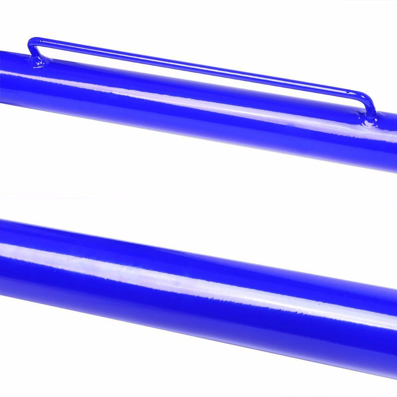Blue Mild Steel 49" Racing Safety Chassis Seat Belt Harness Bar/Across Tie Rod+Support Rod-Interior-BuildFastCar