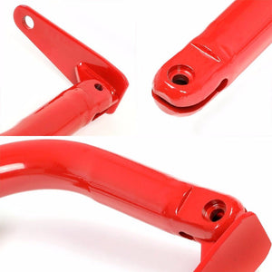 Red Mild Steel 49" Racing Safety Chassis Seat Belt Harness Bar/Across Tie Rod+Support Rod-Interior-BuildFastCar