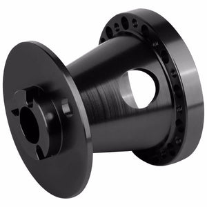 Black Aluminum 6-Hole Steering Wheel Hub Adapter For Colt/Eclipse/Galant/Lancer 1G/2G-Interior-BuildFastCar