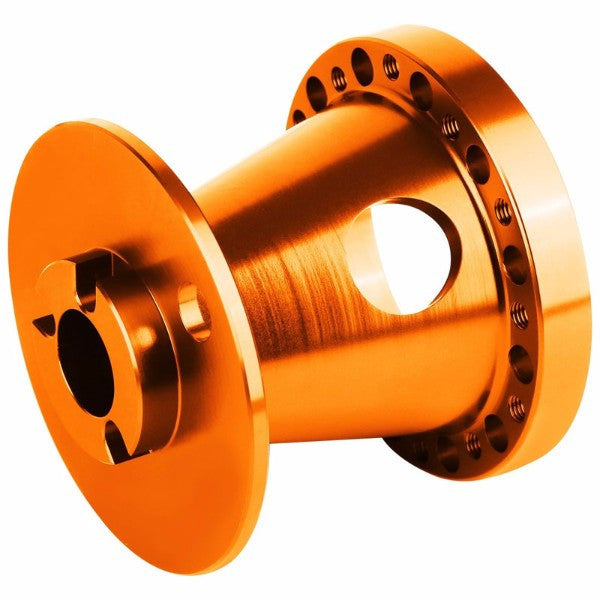 Orange Aluminum 6-Hole Steering Wheel Hub Adapter For Colt/Eclipse/Galant/Lancer 1G/2G-Interior-BuildFastCar