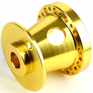Gold Aluminum 6-Hole Steering Wheel Hub Adapter For Nissan 240SX/300ZX/Sentra/Altima-Interior-BuildFastCar