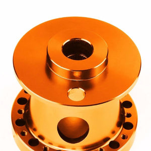 Orange Aluminum 6-Hole Steering Wheel Hub Adapter For Nissan 240SX/300ZX/Sentra/Altima-Interior-BuildFastCar