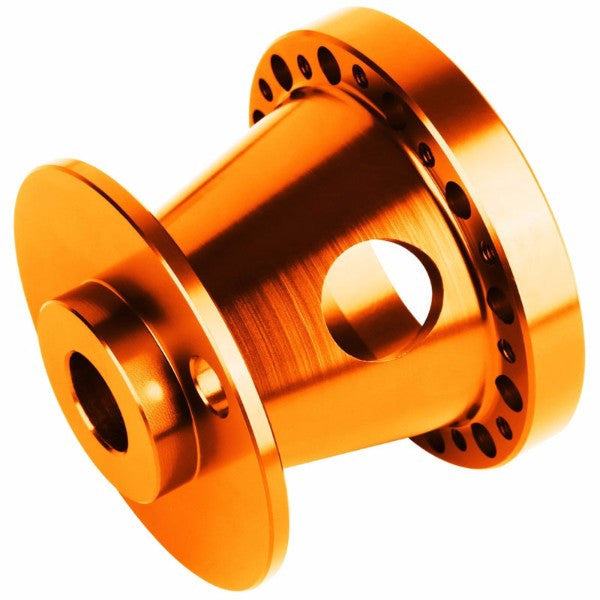 Orange Aluminum 6-Hole Steering Wheel Hub Adapter For Nissan 240SX/300ZX/Sentra/Altima-Interior-BuildFastCar