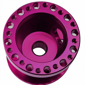 Purple Aluminum 6-Hole Steering Wheel Hub Adapter For Nissan 240SX/300ZX/Sentra/Altima-Interior-BuildFastCar