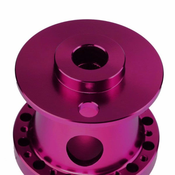 Purple Aluminum 6-Hole Steering Wheel Hub Adapter For Nissan 240SX/300ZX/Sentra/Altima-Interior-BuildFastCar