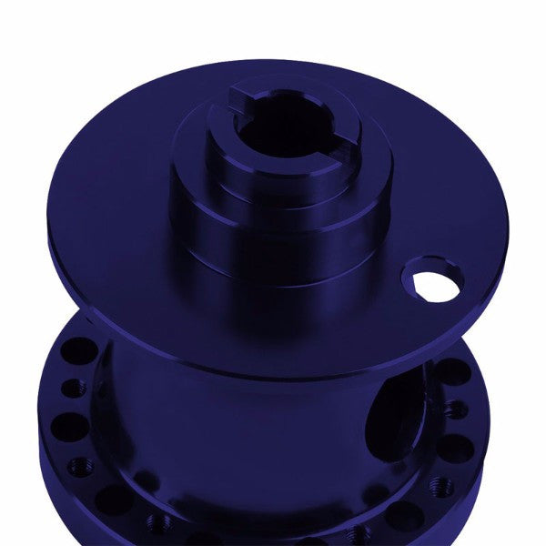 Blue Aluminum 6-Hole Steering Wheel Hub Adapter For 90-95 Accord CB CD/92-96 Prelude BA8/9-Interior-BuildFastCar