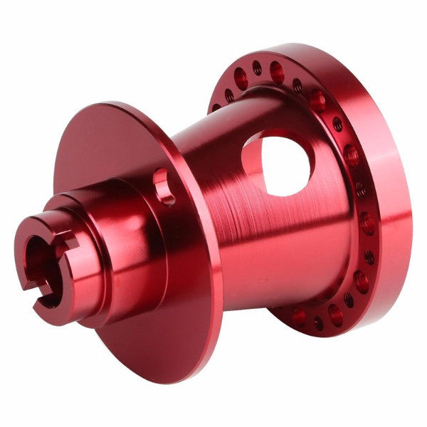Red Aluminum 6-Hole Steering Wheel Hub Adapter For 92-95 Integra DC2/Civic EG EH EJ-Interior-BuildFastCar