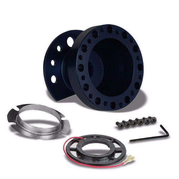 Blue Aluminum 6-Hole Steering Wheel Hub Adapter For 90-93 Integra/88-91 Civic/CRV/CRV-Interior-BuildFastCar