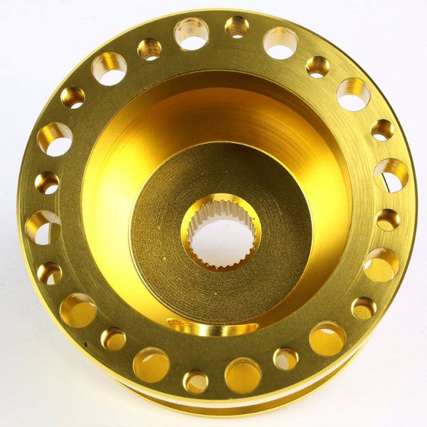 Gold Aluminum 6-Hole Steering Wheel Hub Adapter For 90-93 Integra/88-91 Civic/CRV/CRV-Interior-BuildFastCar