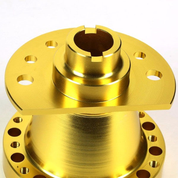 Gold Aluminum 6-Hole Steering Wheel Hub Adapter For 90-93 Integra/88-91 Civic/CRV/CRV-Interior-BuildFastCar