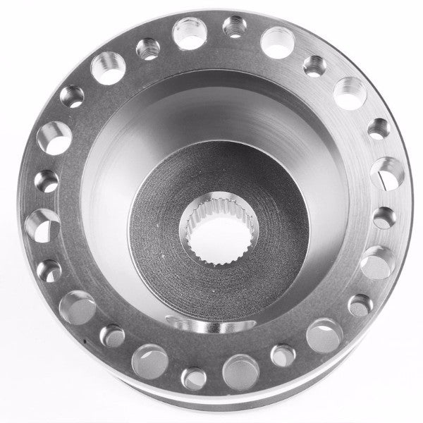 Silver Aluminum 6-Hole Steering Wheel Hub Adapter For 90-93 Integra/88-91 Civic/CRV/CRV-Interior-BuildFastCar