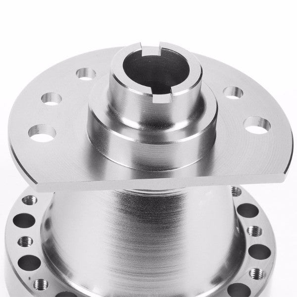 Silver Aluminum 6-Hole Steering Wheel Hub Adapter For 90-93 Integra/88-91 Civic/CRV/CRV-Interior-BuildFastCar