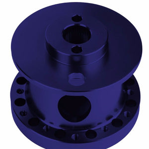 Blue Aluminum 6-Hole Steering Wheel Hub Adapter For 626/RX7/RX8/Miata/Accent/Genesis-Interior-BuildFastCar