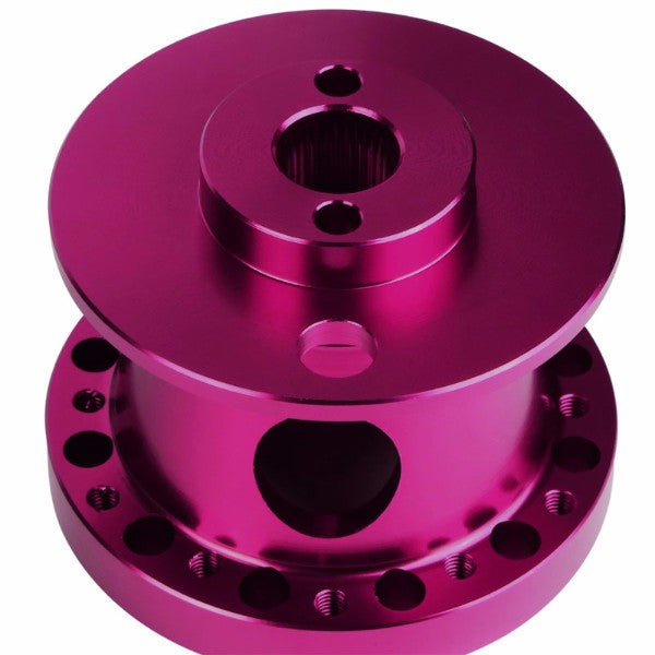 Purple Aluminum 6-Hole Steering Wheel Hub Adapter For 626/RX7/RX8/Miata/Accent/Genesis-Interior-BuildFastCar