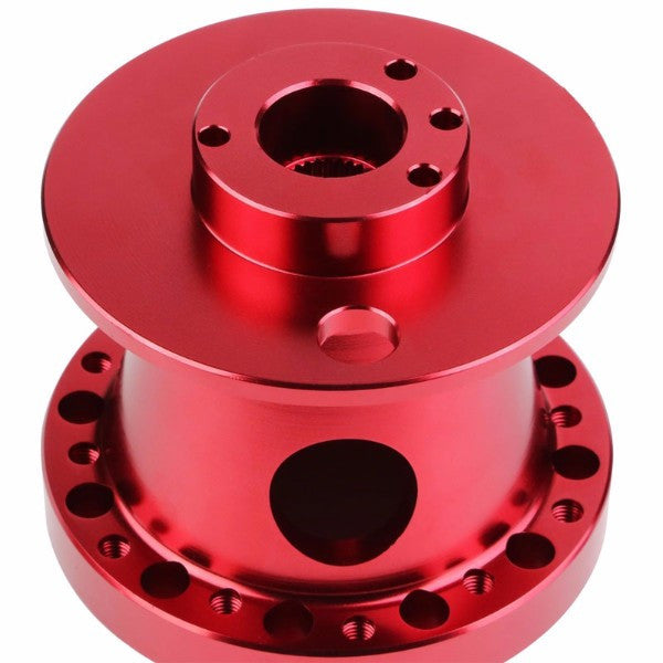 Red Billet Aluminum 6-Bolt Steering Wheel Hub Adapter Kit For Honda Civic/Accord/S2000