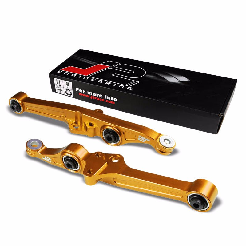 J2 Gold Front Lower Control Brace Bar Arm Suspension For Civic/Integra EE ED/DA9-Suspension-BuildFastCar