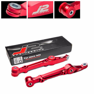 J2 Red Aluminum Front Lower Control Arm Bar Suspension For Honda 92-00 Civic-Suspension-BuildFastCar