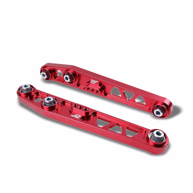 J2 Red Spherical Bushing Rear Lower Suspension Control Arm Kit for Civic/Integra
