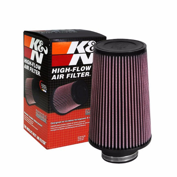 K&N 3" Flange 9" Length Red High Flow Universal Round Tapered Air Filter RE-0810
