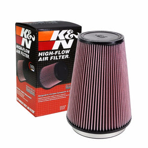 K&N 6" 153mm Universal Rubber Cotton Gauze Cone Round Tapered Air Filter RU-3280-Performance-BuildFastCar