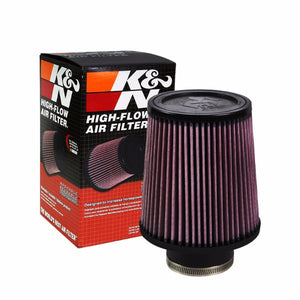 K&N 3" 76 mm Universal Rubber Cotton Gauze Cone Round Tapered Air Filter RU-4730-Performance-BuildFastCar