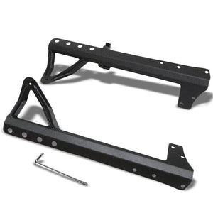 50"-52" Black Steel Front LED Light Bar Mounting Bracket Kit For Jeep 07-16 Wrangler-Exterior-BuildFastCar
