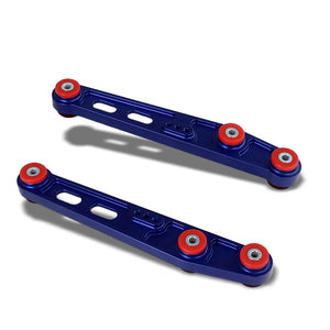 Blue Rear Lower Control Arms Bar Kit+Blue Low Control Arm Cover Washer Honda 88-95 Civic-Suspension-BuildFastCar