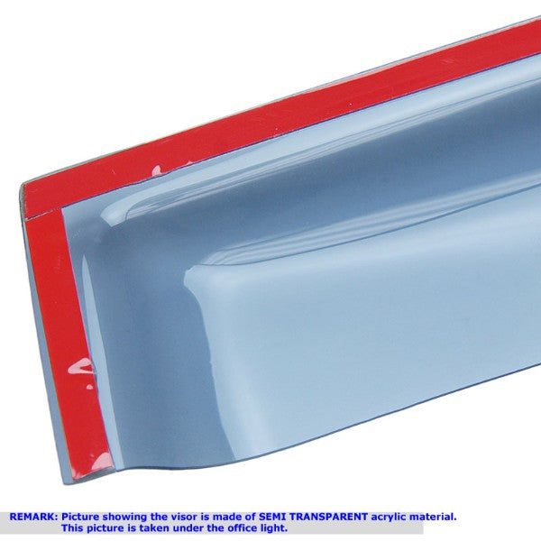 Light-Tinted Window Wind/Rain Deflectors Visors Guard for Honda 08-09 Accord-Exterior-BuildFastCar