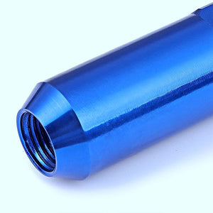 Blue Aluminum M12x1.25 20MM Hexagon Open End Acorn Tuner 20x Conical Lug Nuts-Accessories-BuildFastCar