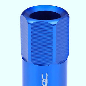 Blue Aluminum M12x1.25 20MM Hexagon Open End Acorn Tuner 20x Conical Lug Nuts-Accessories-BuildFastCar
