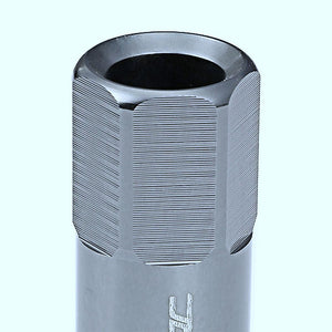 Gunmetal Aluminum M12x1.25 20MM Hexagon Open Acorn Tuner 20x Conical Lug Nuts-Accessories-BuildFastCar