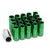 Green Aluminum M12x1.25 20MM Hexagon Open End Acorn Tuner 20x Conical Lug Nuts-Accessories-BuildFastCar