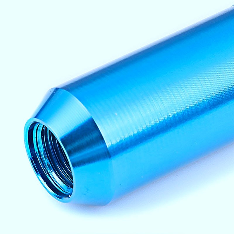 Light Blue Aluminum M12x1.25 20MM Hexagon Open Acorn Tuner 20x Conical Lug Nuts-Accessories-BuildFastCar