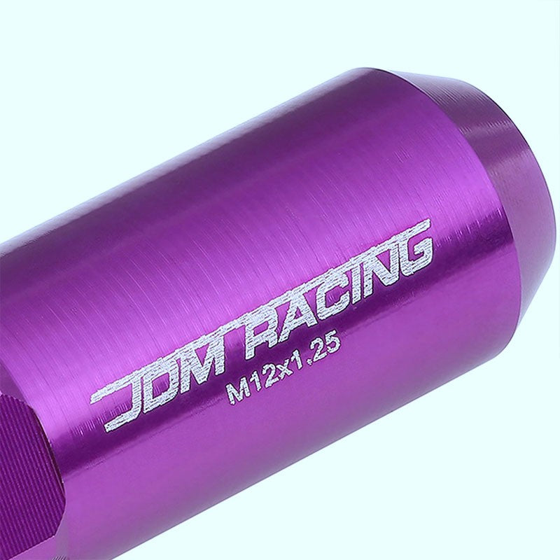 Purple Aluminum M12x1.25 20MM Hexagon Open End Acorn Tuner 20x Conical Lug Nuts-Accessories-BuildFastCar