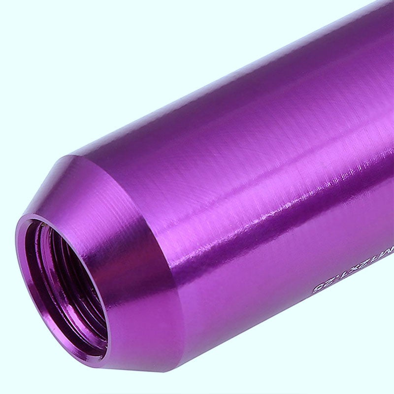 Purple Aluminum M12x1.25 20MM Hexagon Open End Acorn Tuner 20x Conical Lug Nuts-Accessories-BuildFastCar