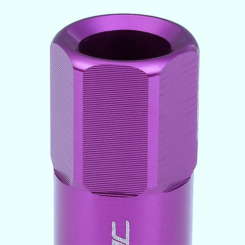 Purple Aluminum M12x1.25 20MM Hexagon Open End Acorn Tuner 20x Conical Lug Nuts-Accessories-BuildFastCar