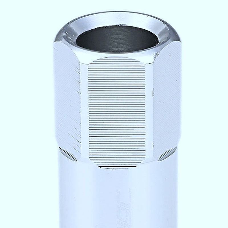 Silver Aluminum M12x1.25 20MM Hexagon Open End Acorn Tuner 20x Conical Lug Nuts-Accessories-BuildFastCar