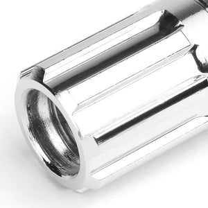 Chrome Aluminum M12x1.50 Conical Open Acorn Lock Tuner 16x Lug Nuts+4 Lock Nuts-Accessories-BuildFastCar