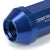 Blue Aluminum M12x1.25 35MM Short Close End Acorn Tuner 20x Conical Lug Nuts-Accessories-BuildFastCar