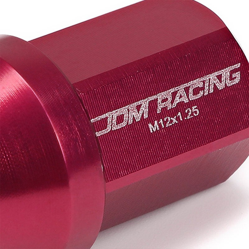 Pink Aluminum M12x1.25 35MM Short Close End Acorn Tuner 20x Conical Lug Nuts-Accessories-BuildFastCar