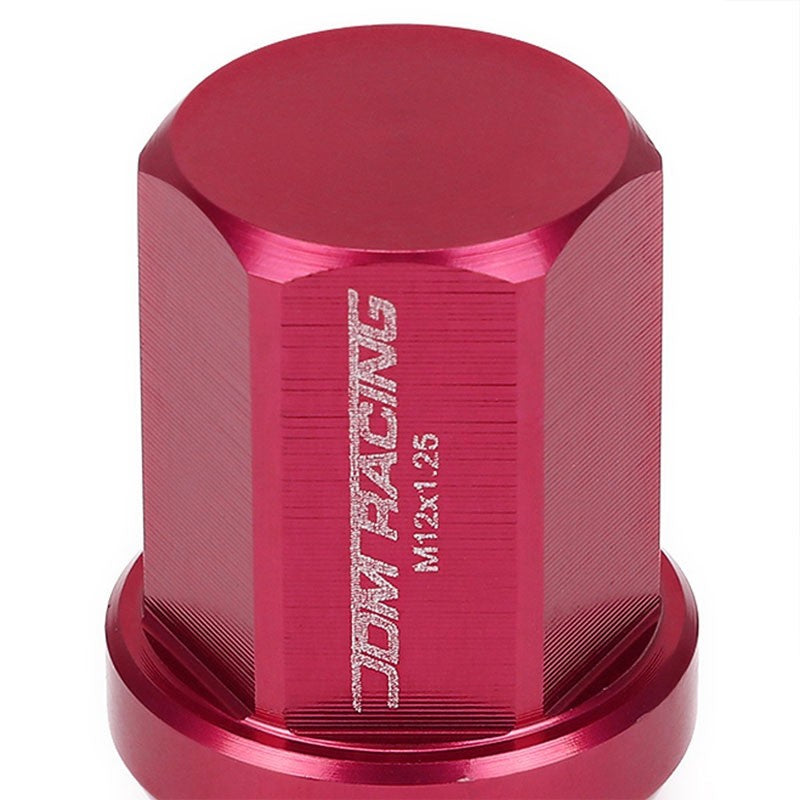 Pink Aluminum M12x1.25 35MM Short Close End Acorn Tuner 20x Conical Lug Nuts-Accessories-BuildFastCar