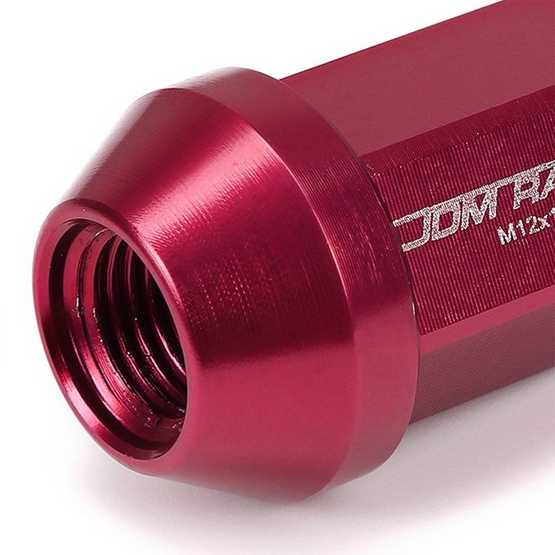 Pink Aluminum M12x1.25 35MM Short Close End Acorn Tuner 20x Conical Lug Nuts-Accessories-BuildFastCar