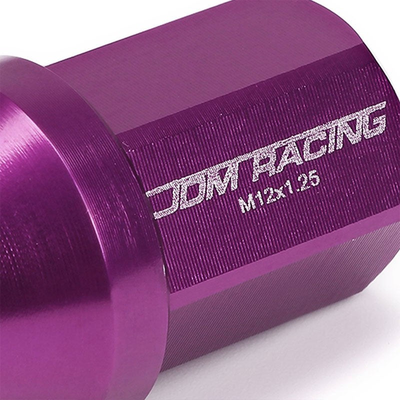 Purple Aluminum M12x1.25 35MM Short Close End Acorn Tuner 20x Conical Lug Nuts-Accessories-BuildFastCar