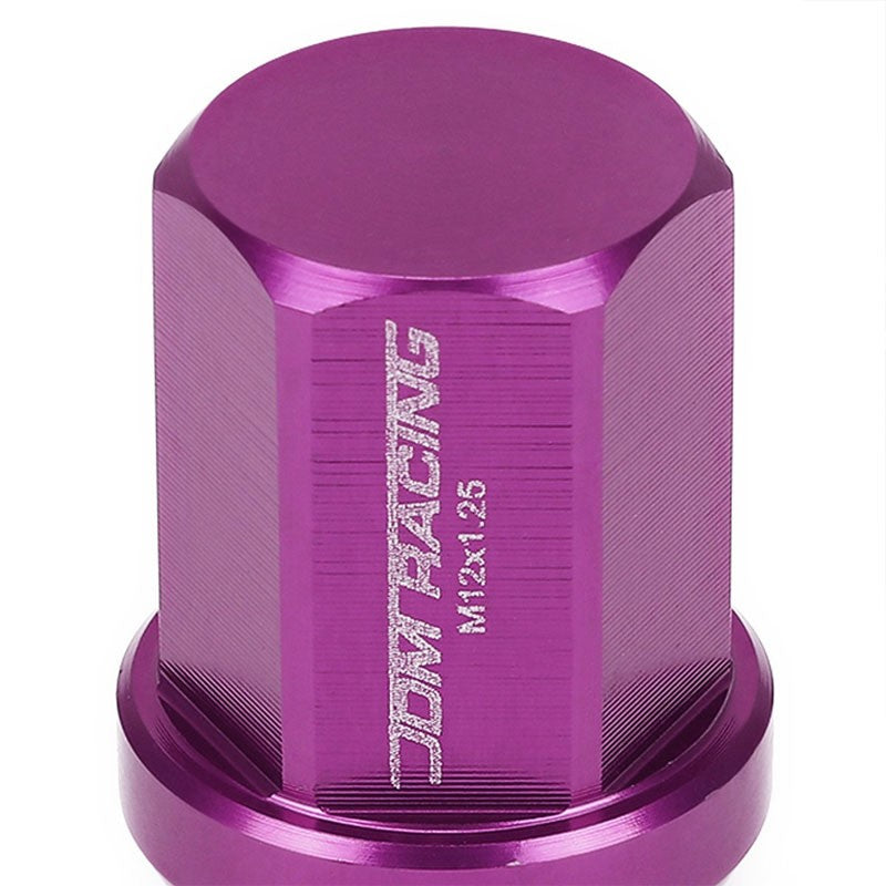 Purple Aluminum M12x1.25 35MM Short Close End Acorn Tuner 20x Conical Lug Nuts-Accessories-BuildFastCar