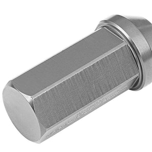 Gunmetal Aluminum M12x1.50 50MM Hexagon Close Acorn Tuner 20x Conical Lug Nuts-Accessories-BuildFastCar